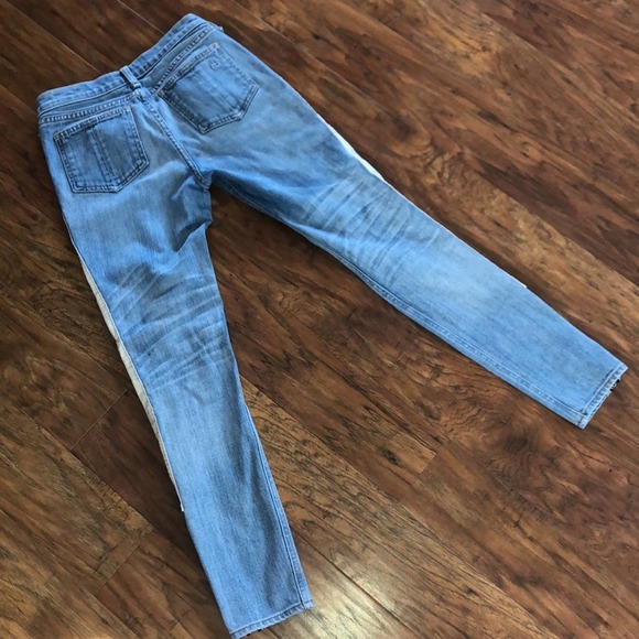 RAG & BONE Racer Relay Jeans Ankle Zip 25 - Picture 6 of 8